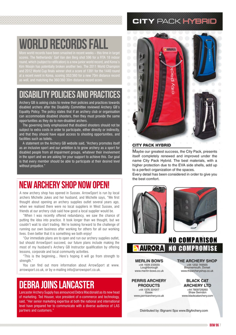 Bow International Preview Pages