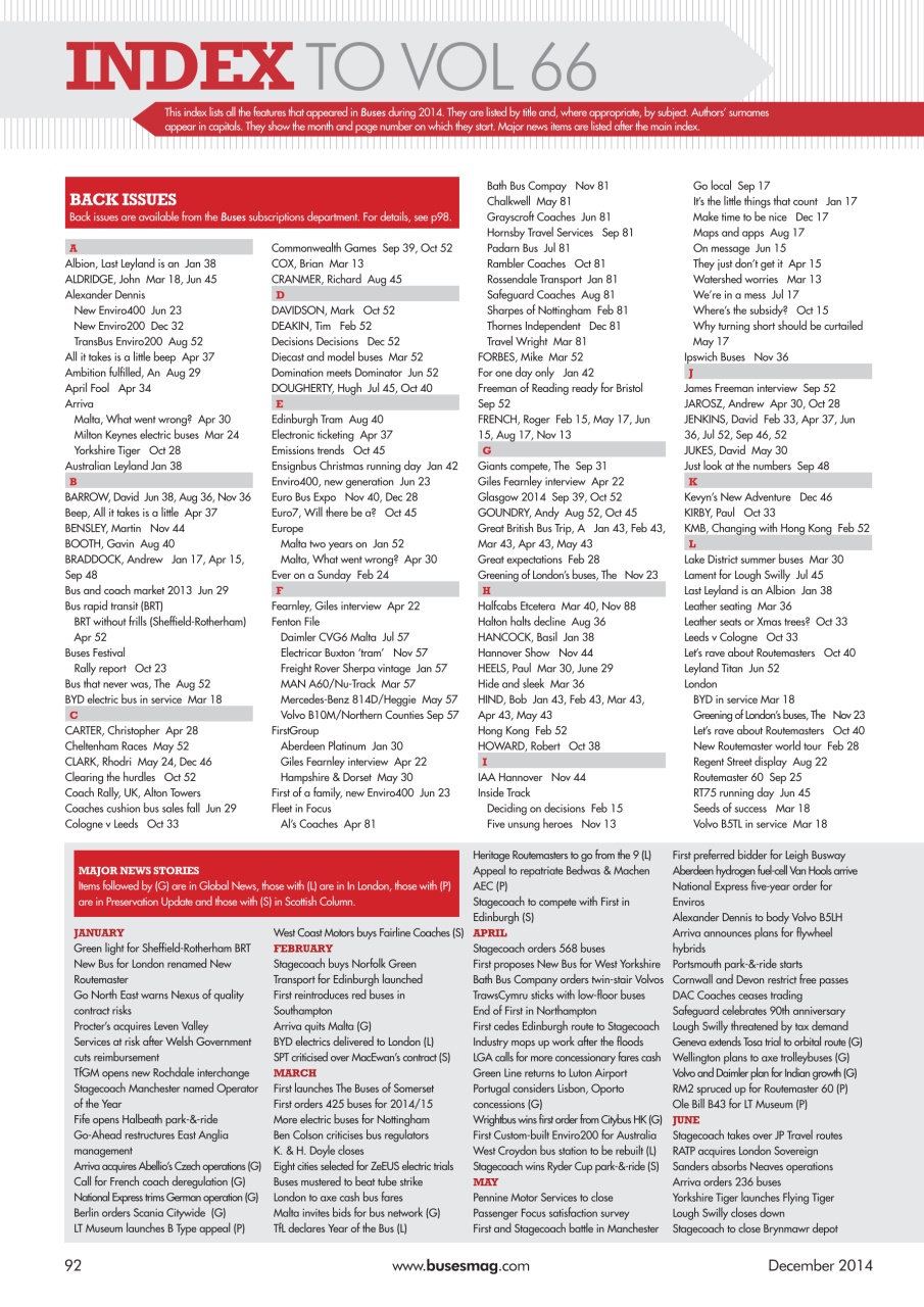 Buses Magazine Preview Pages