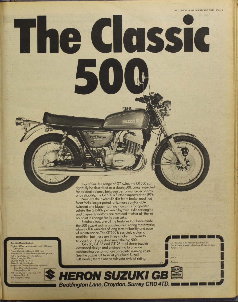 The Classic MotorCycle Preview Pages