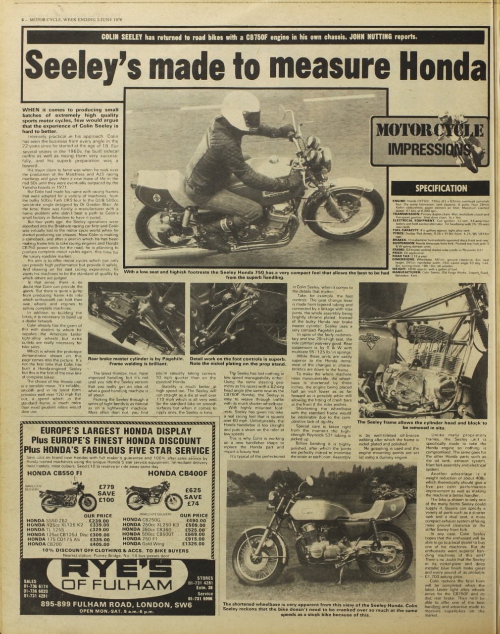 The Classic MotorCycle Preview Pages