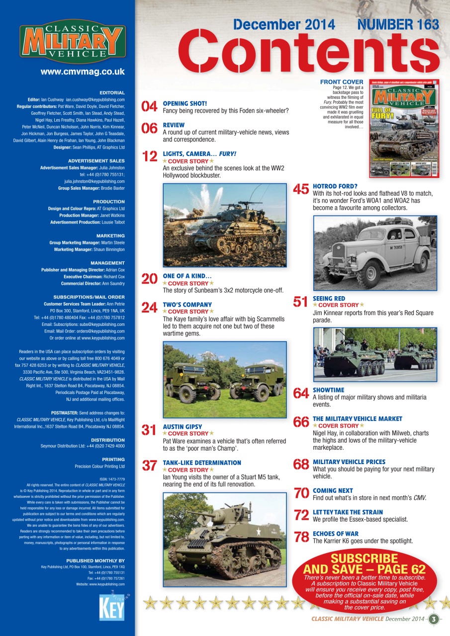 Classic Military Vehicle Preview Pages