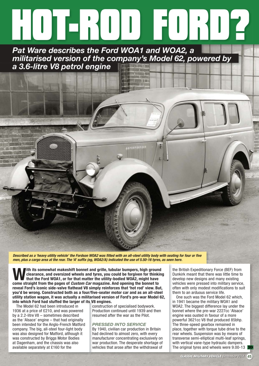 Classic Military Vehicle Preview Pages