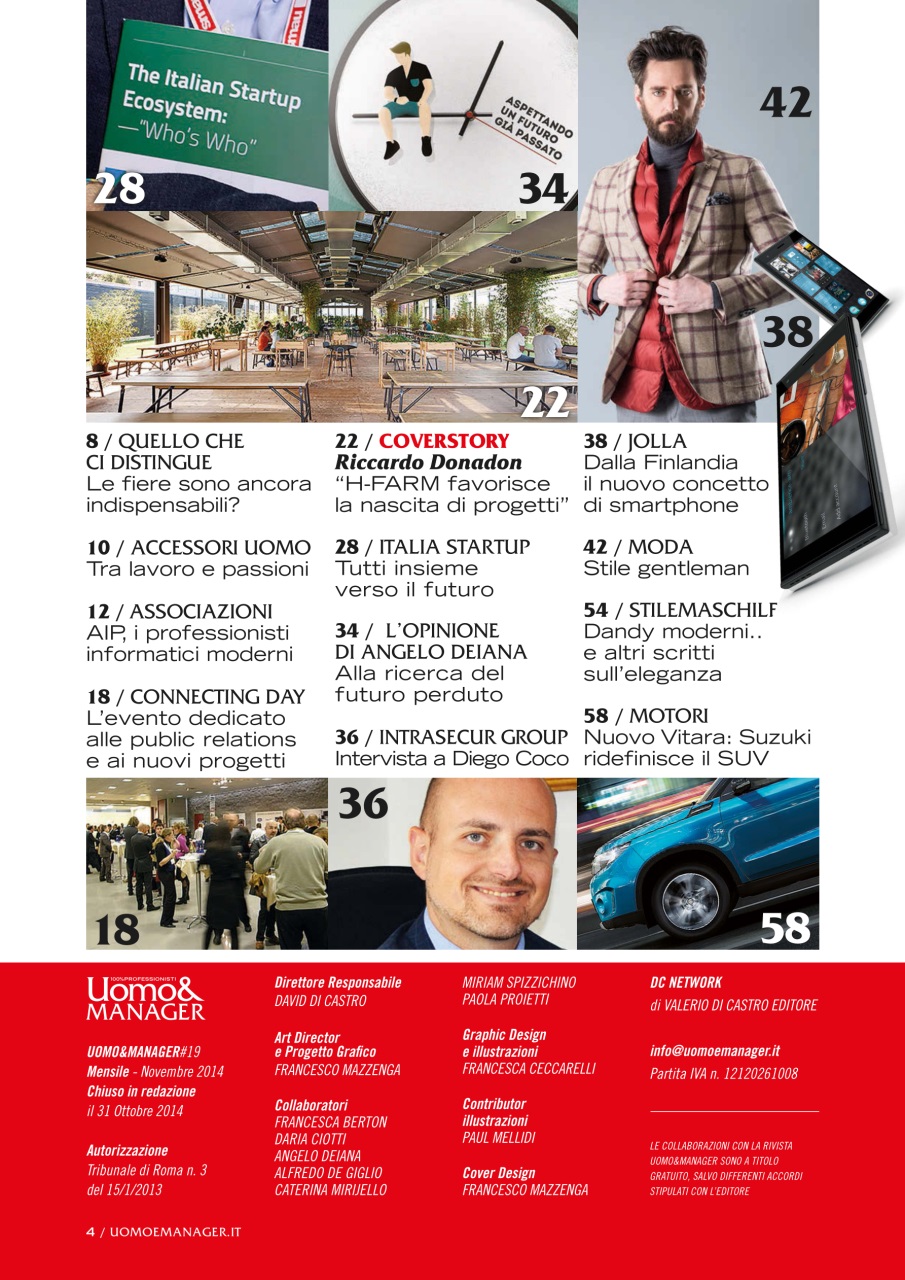 UOMO & MANAGER Preview Pages