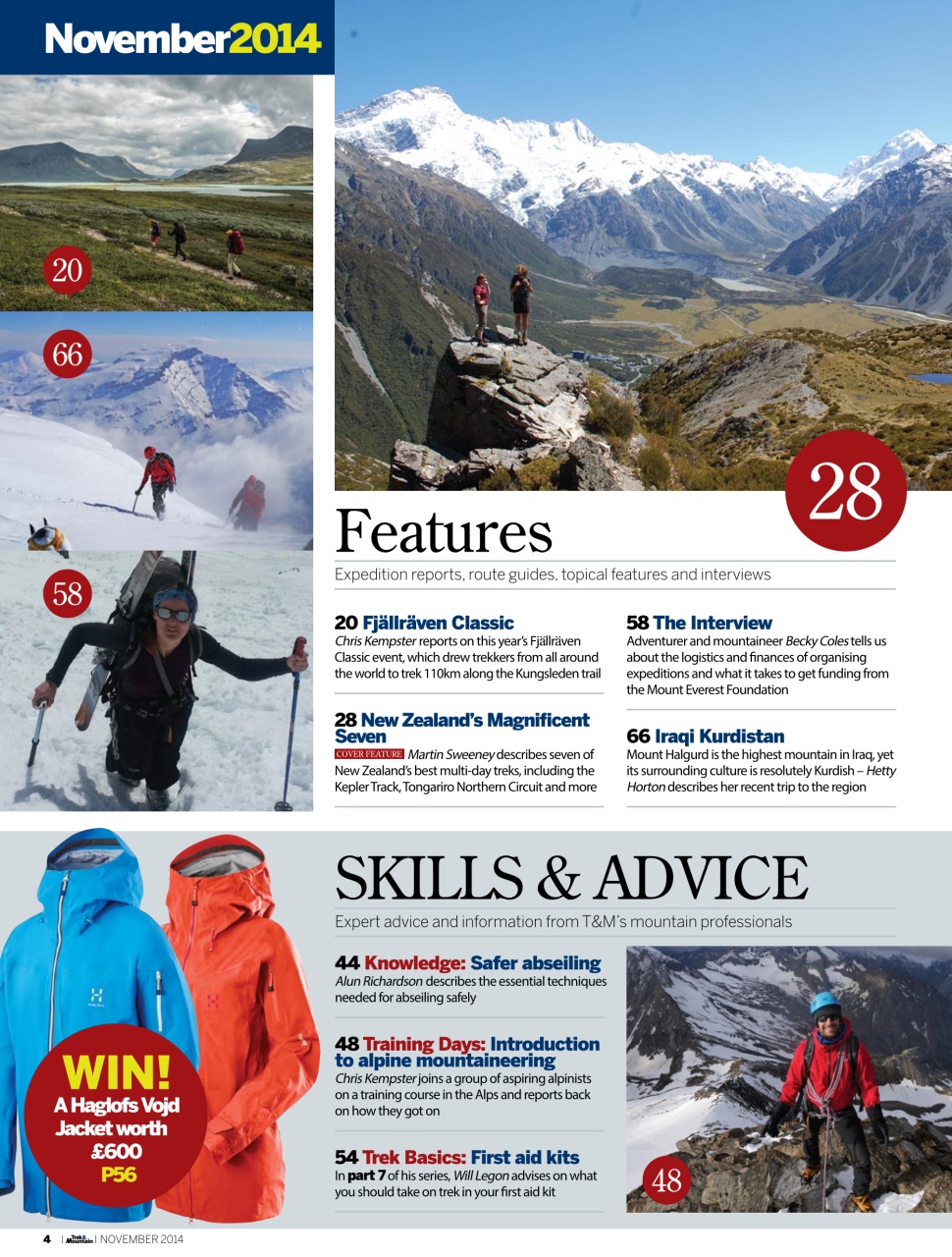 Trek & Mountain Magazine Preview Pages