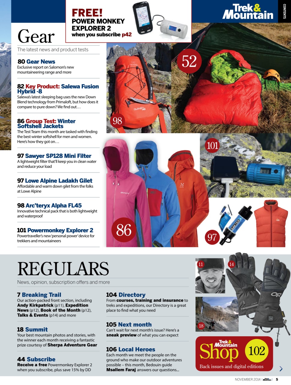 Trek & Mountain Magazine Preview Pages