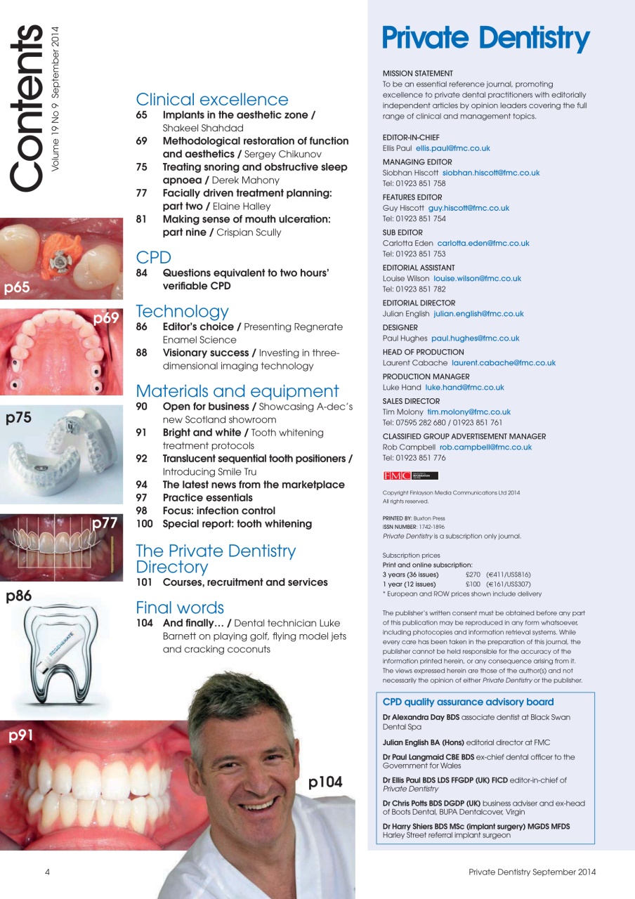 Private Dentistry Preview Pages