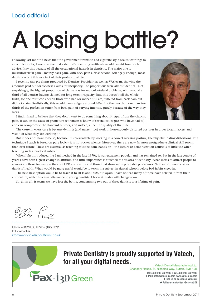 Private Dentistry Preview Pages