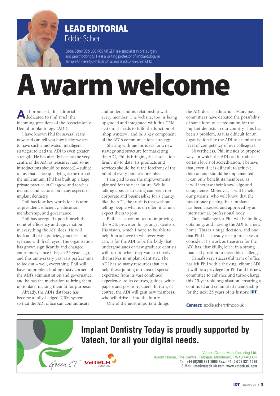 IDT – Implant Dentistry Today Preview Pages