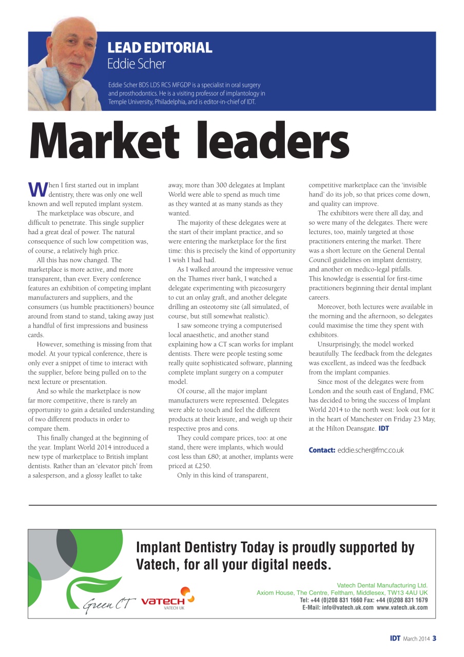 IDT – Implant Dentistry Today Preview Pages