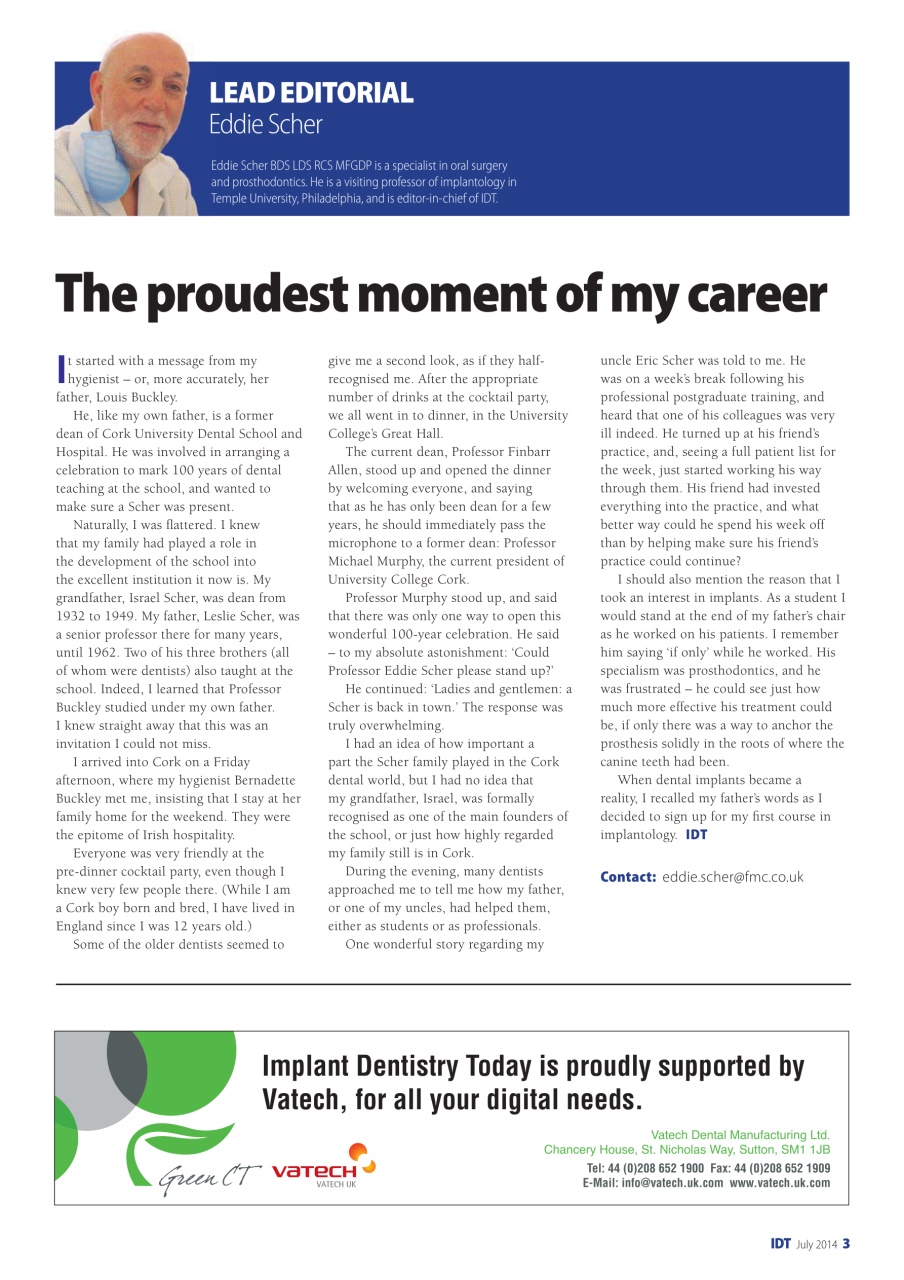 IDT – Implant Dentistry Today Preview Pages