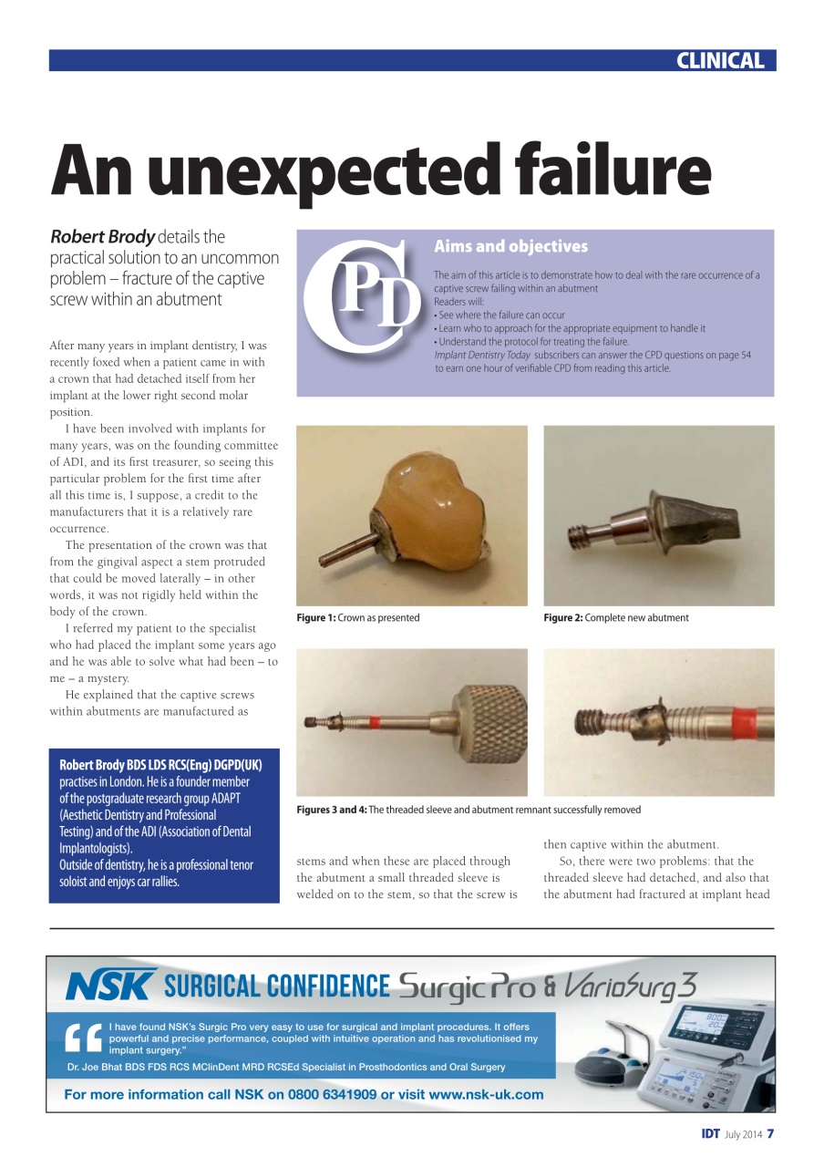 IDT – Implant Dentistry Today Preview Pages