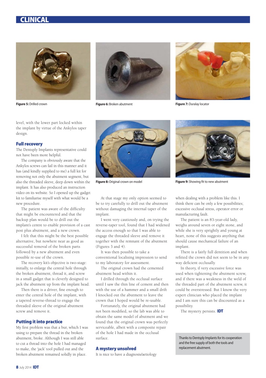 IDT – Implant Dentistry Today Preview Pages