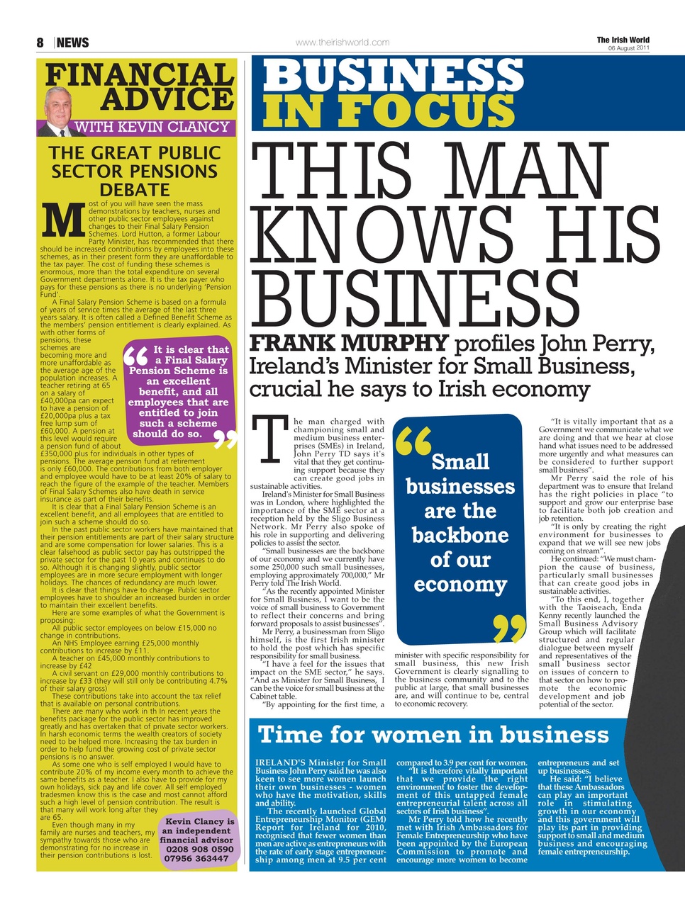 Irish World Preview Pages