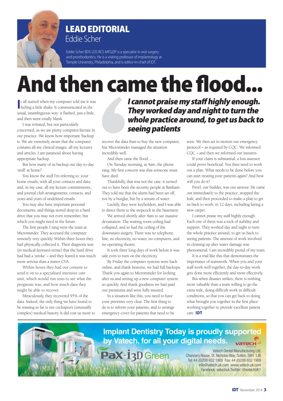 IDT – Implant Dentistry Today Preview Pages
