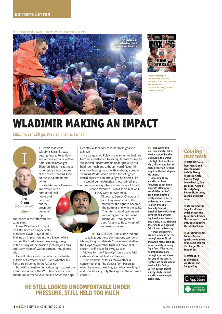 Boxing News Preview Pages