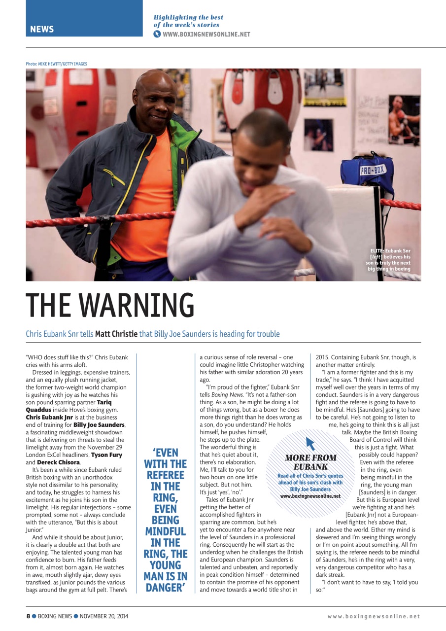 Boxing News Preview Pages