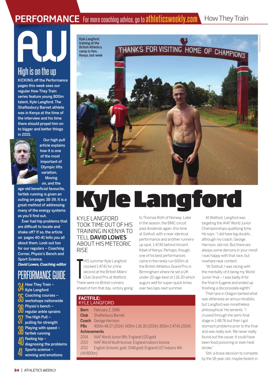 AW – Athletics Weekly Magazine Preview Pages