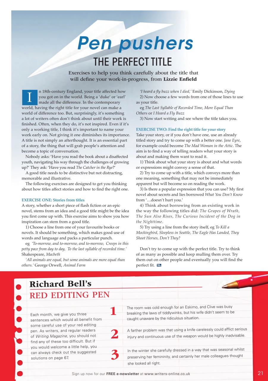 Writing Magazine Preview Pages