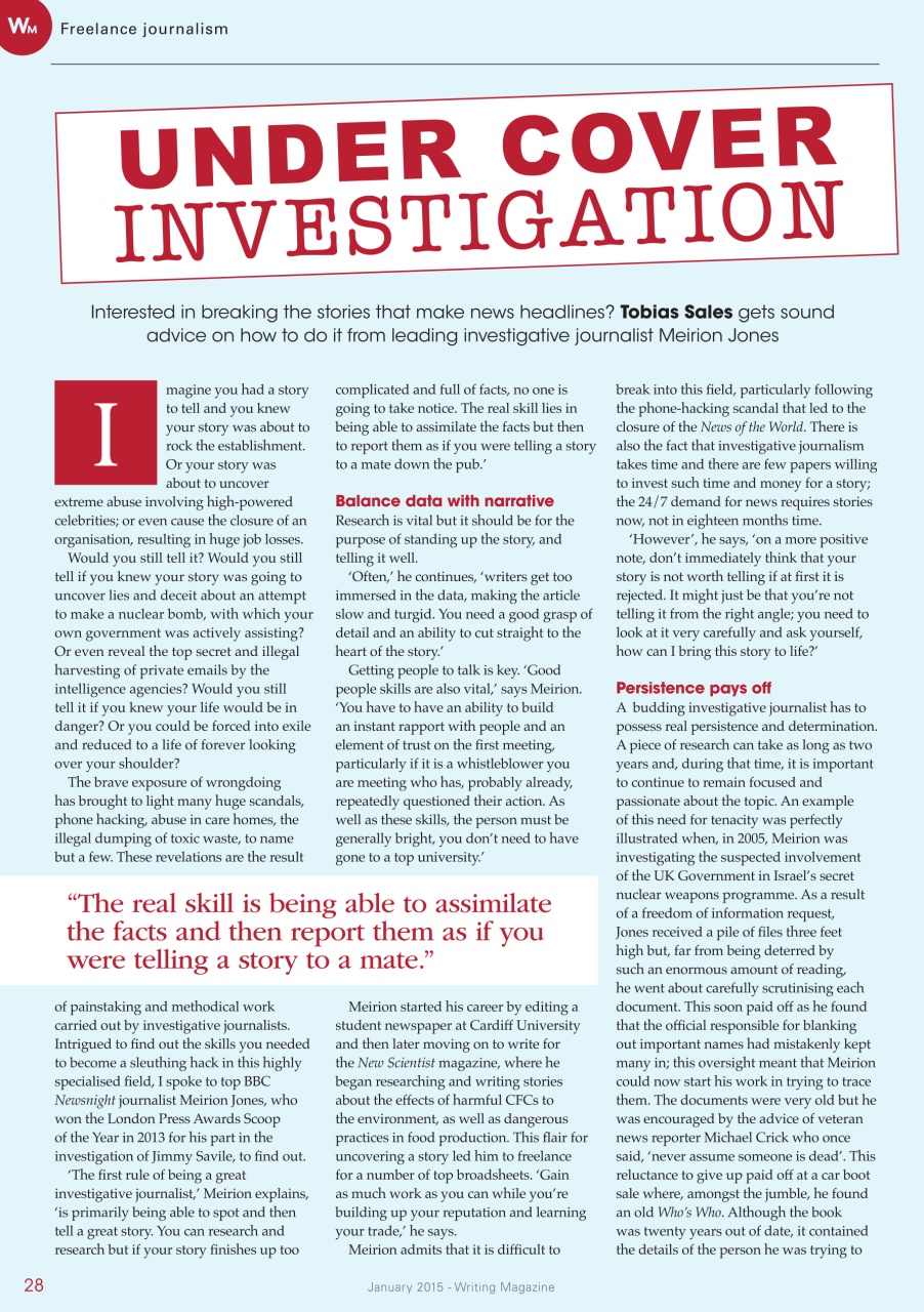 Writing Magazine Preview Pages