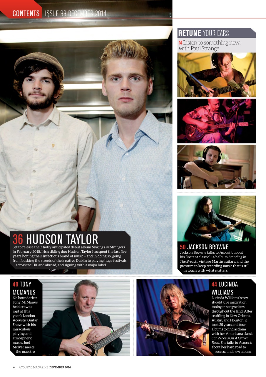 Acoustic Preview Pages