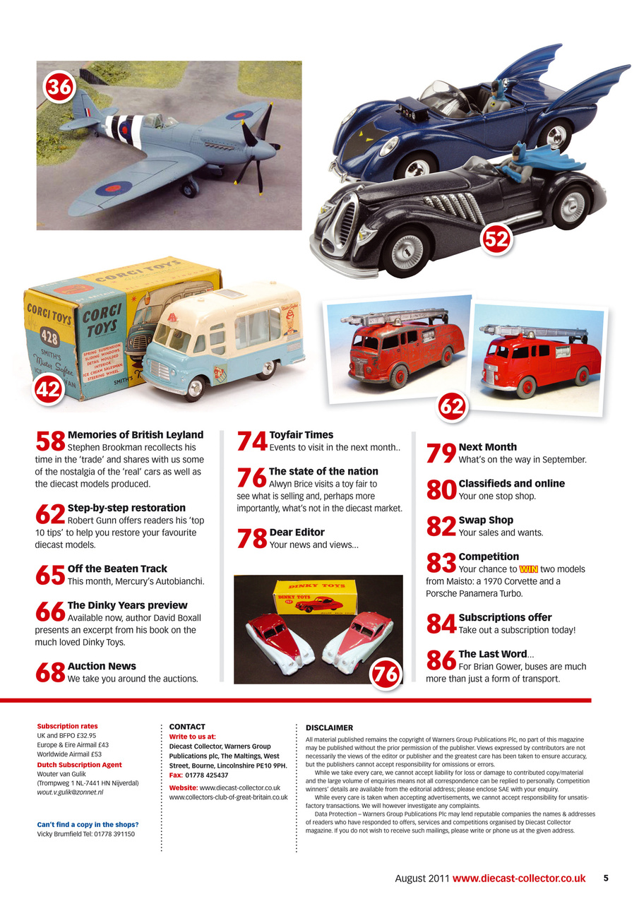 Diecast Collector Preview Pages