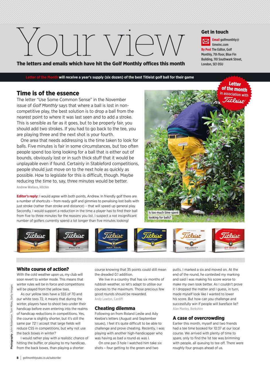 Golf Monthly Preview Pages