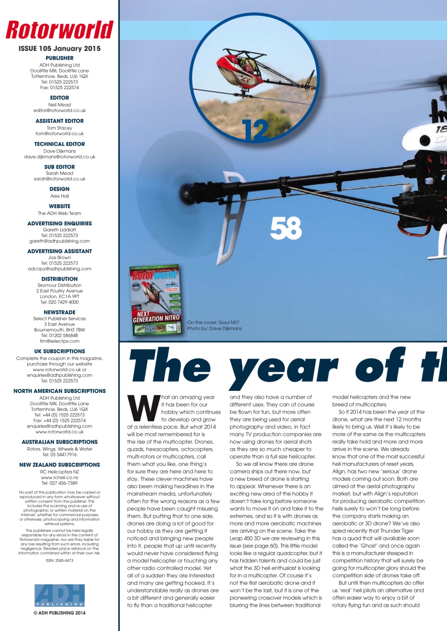 Radio Control Rotor World Preview Pages