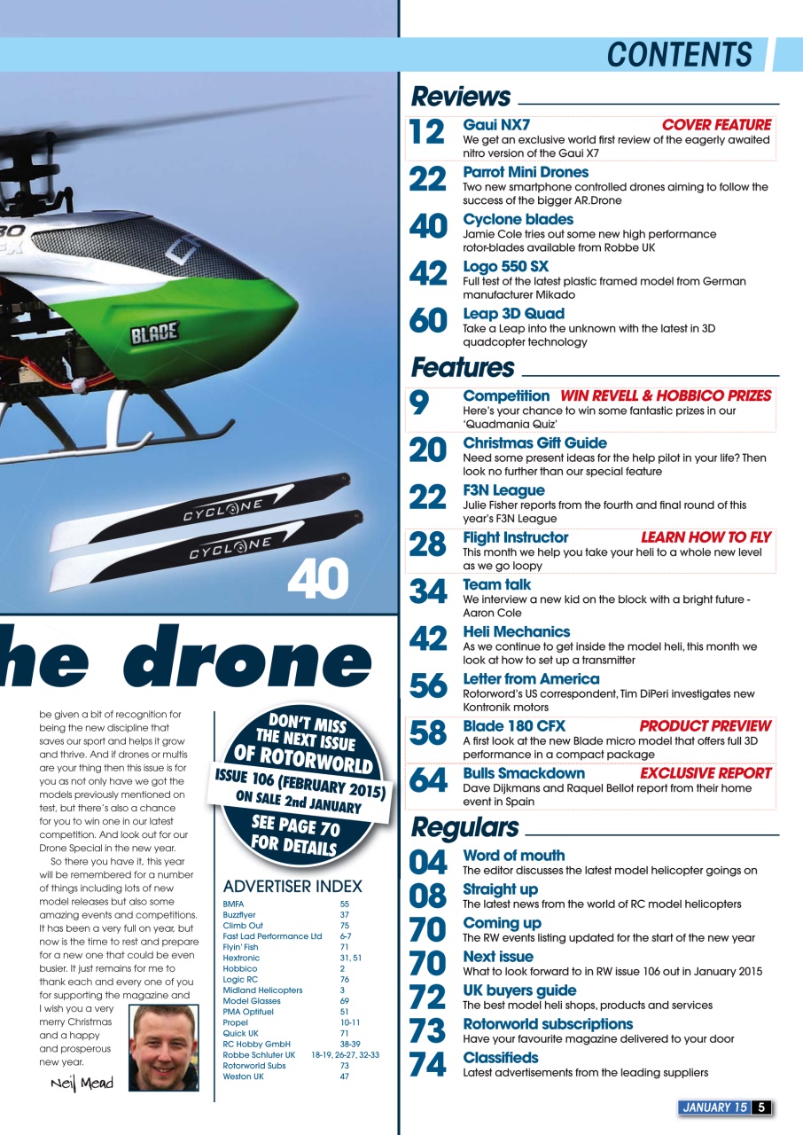 Radio Control Rotor World Preview Pages