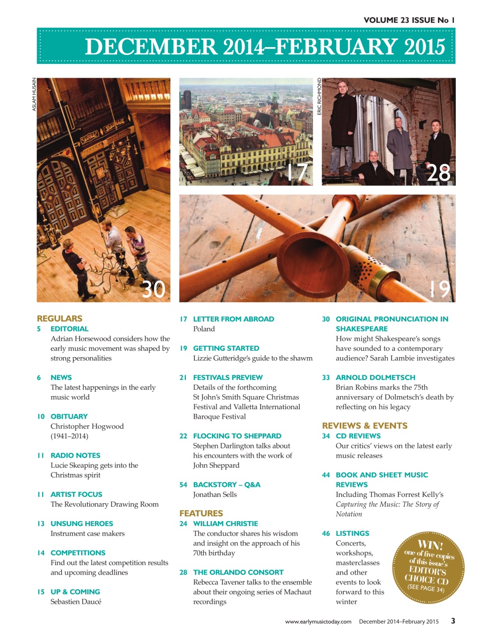 Early Music Today Preview Pages