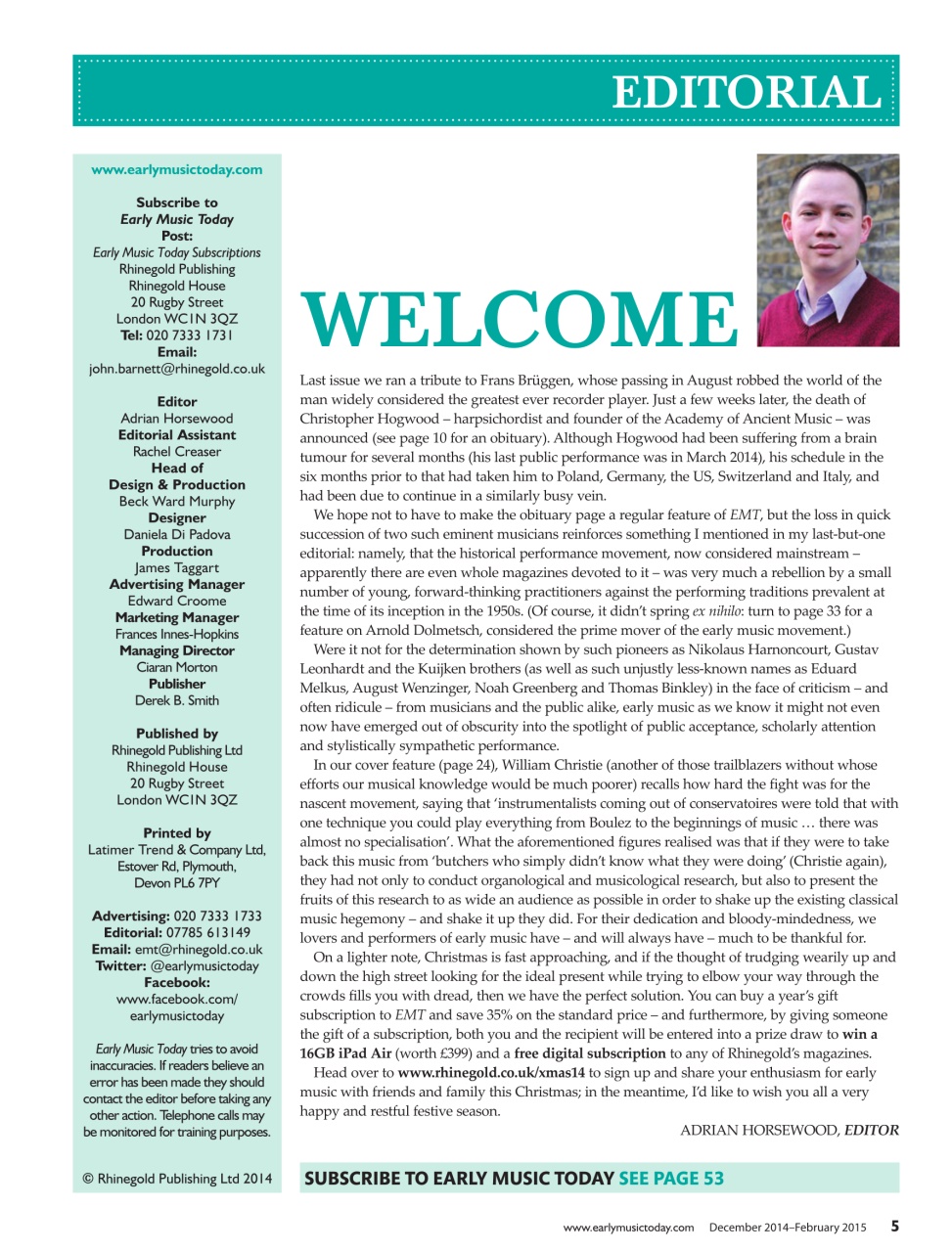 Early Music Today Preview Pages