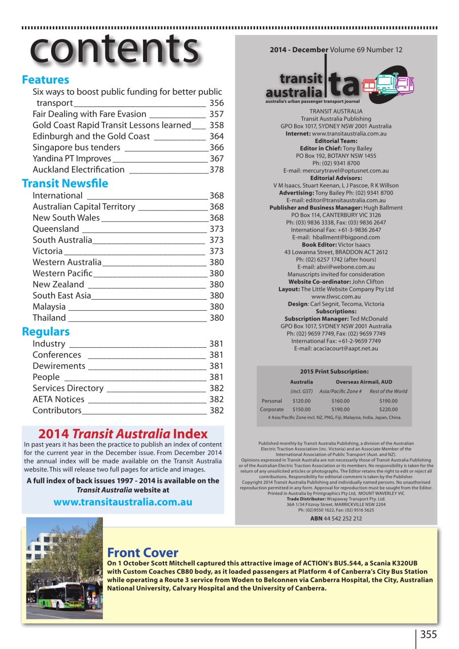 Transit Australia Preview Pages