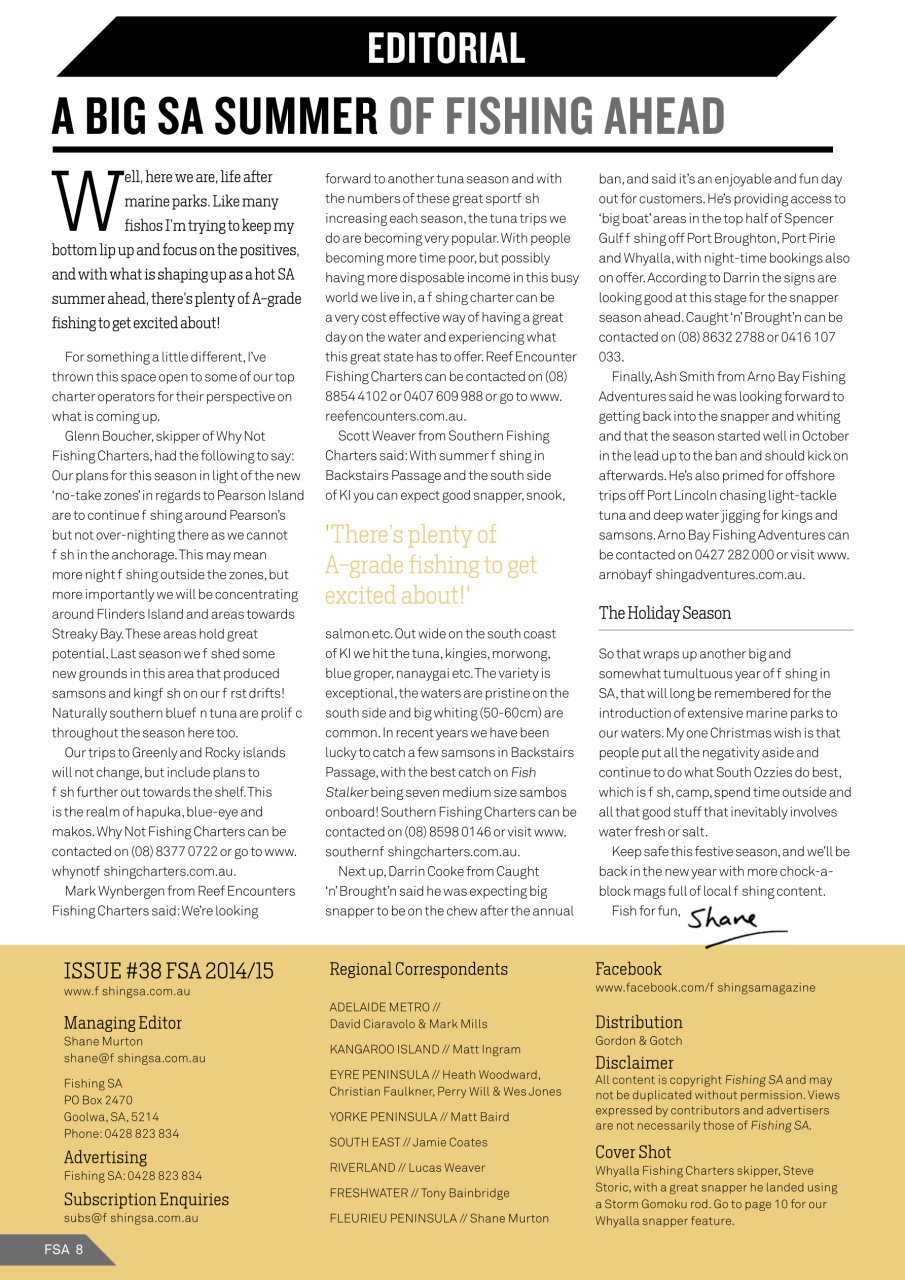 Fishing SA Preview Pages