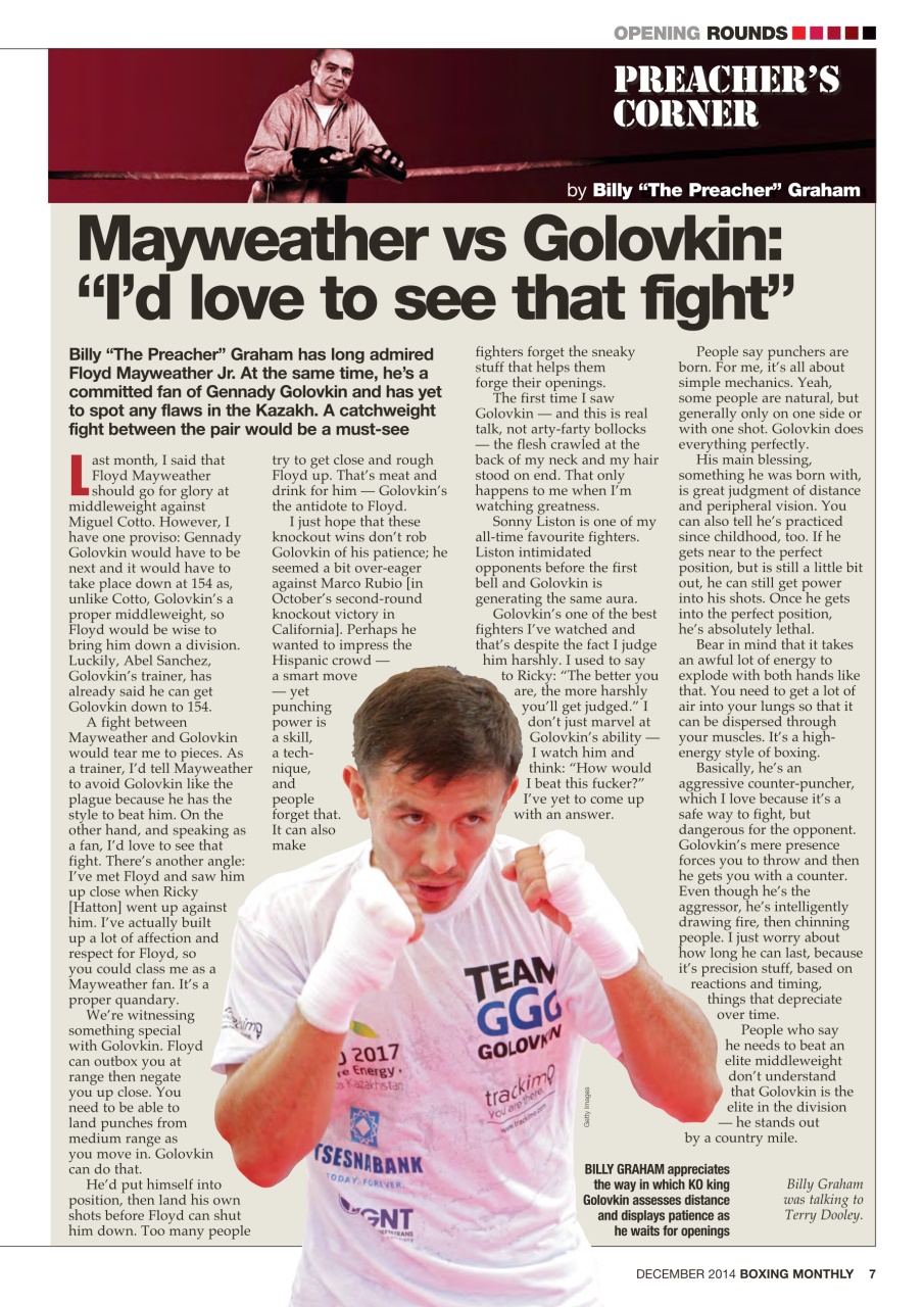 Boxing Monthly Preview Pages