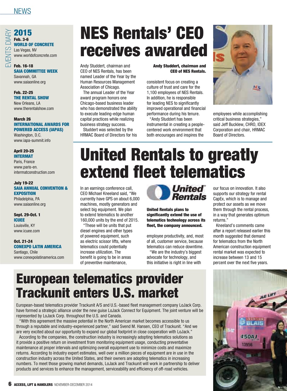 Access, Lift & Handlers Preview Pages