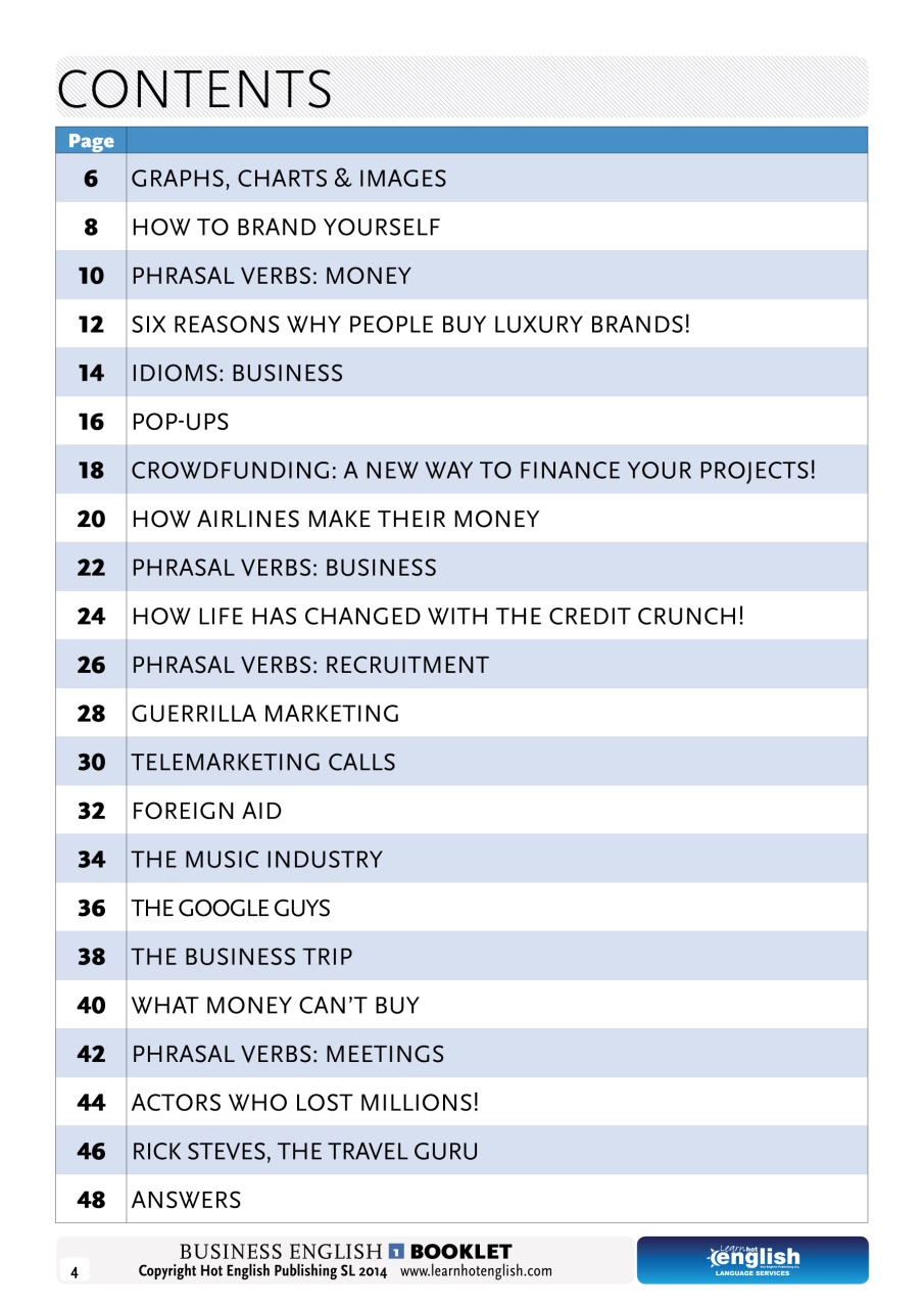 Learn Hot English Preview Pages