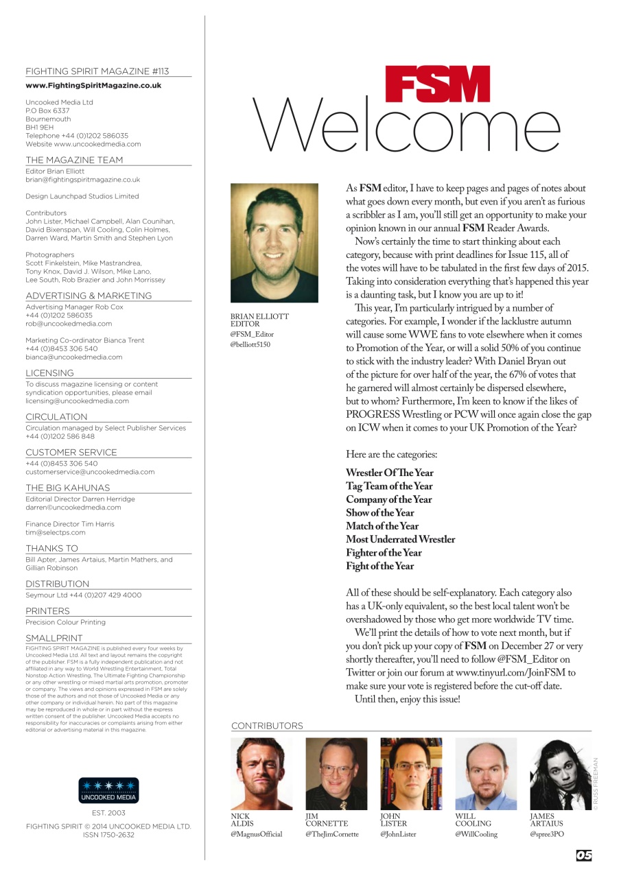 Wrestletalk Magazine Preview Pages