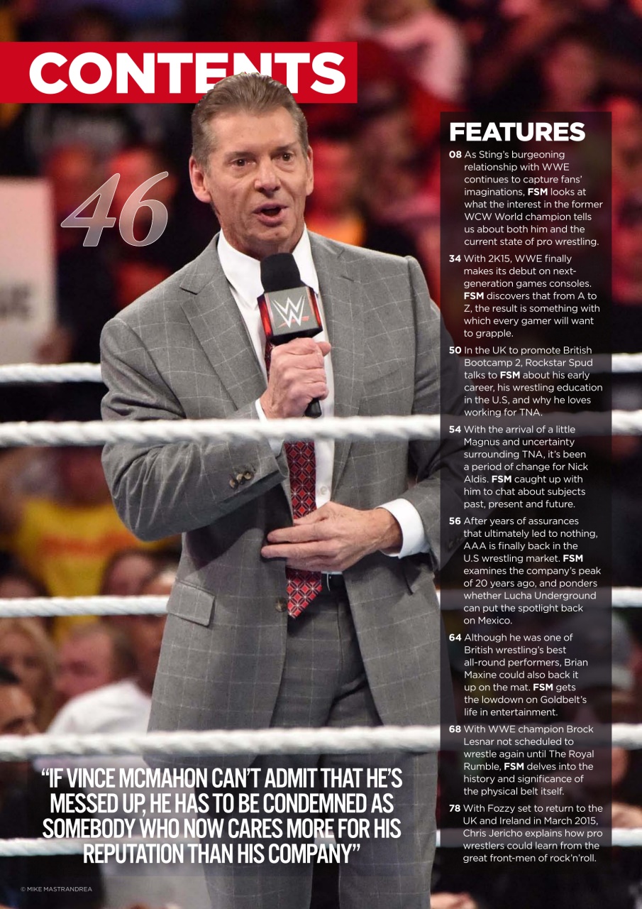 Wrestletalk Magazine Preview Pages