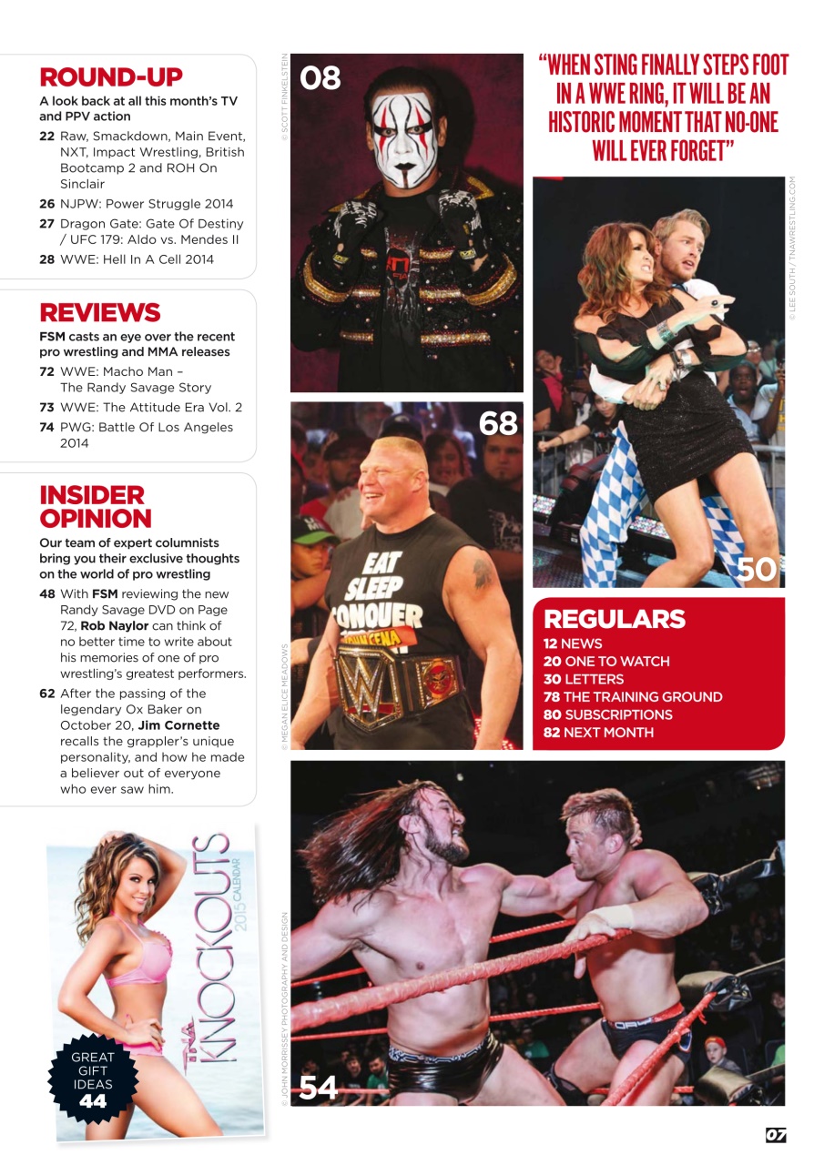 Wrestletalk Magazine Preview Pages
