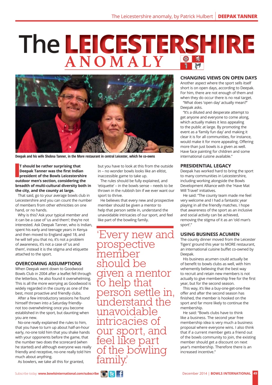 Bowls International Preview Pages