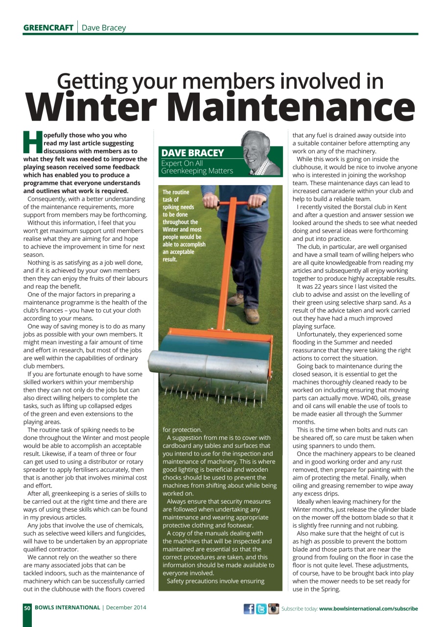 Bowls International Preview Pages