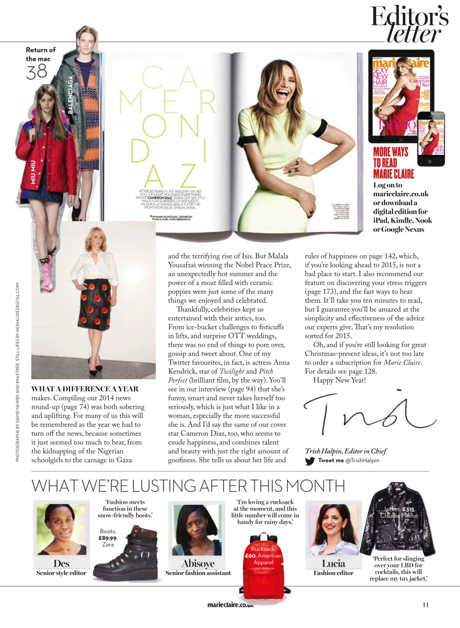 Marie Claire Preview Pages