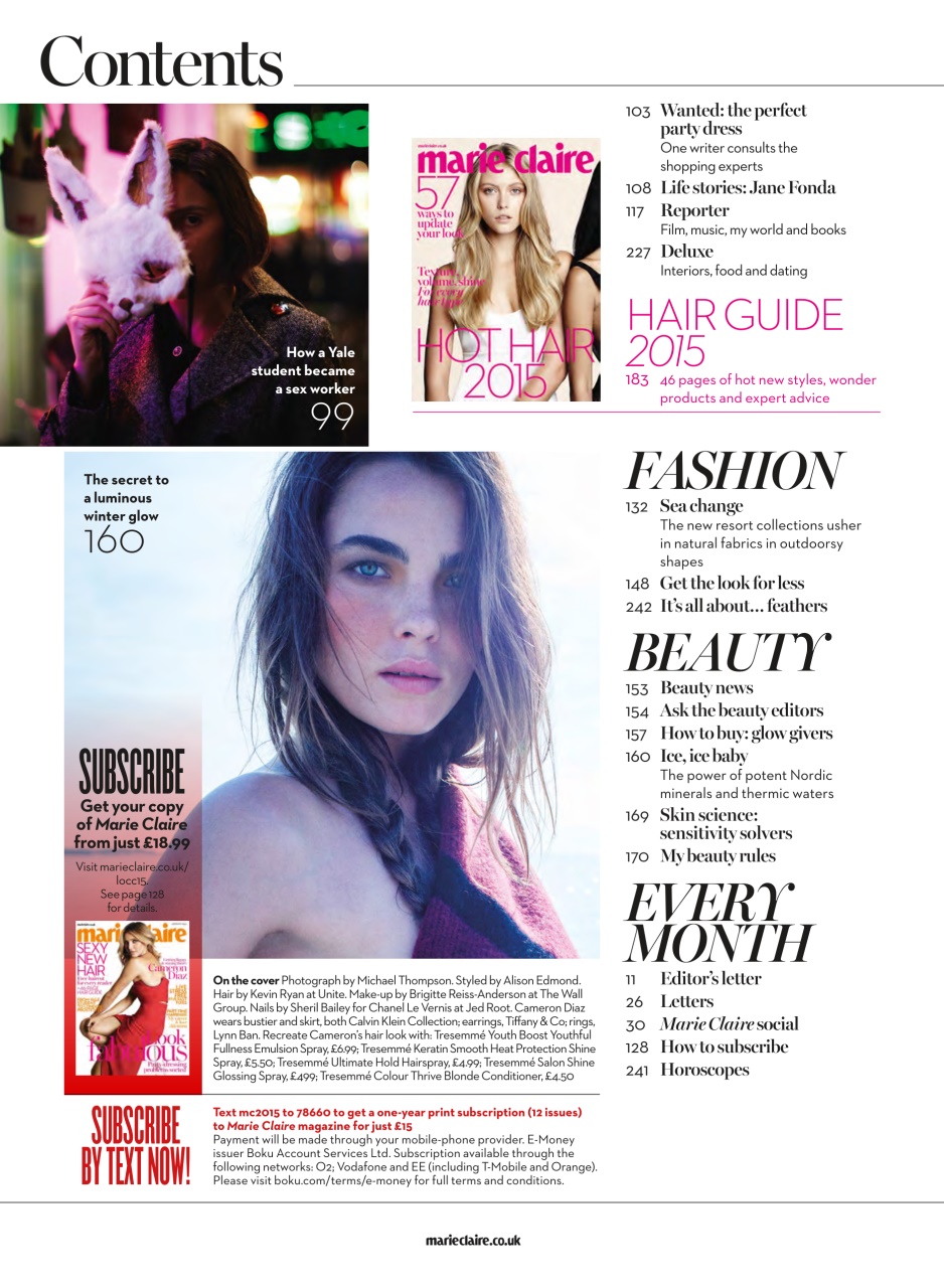 Marie Claire Preview Pages