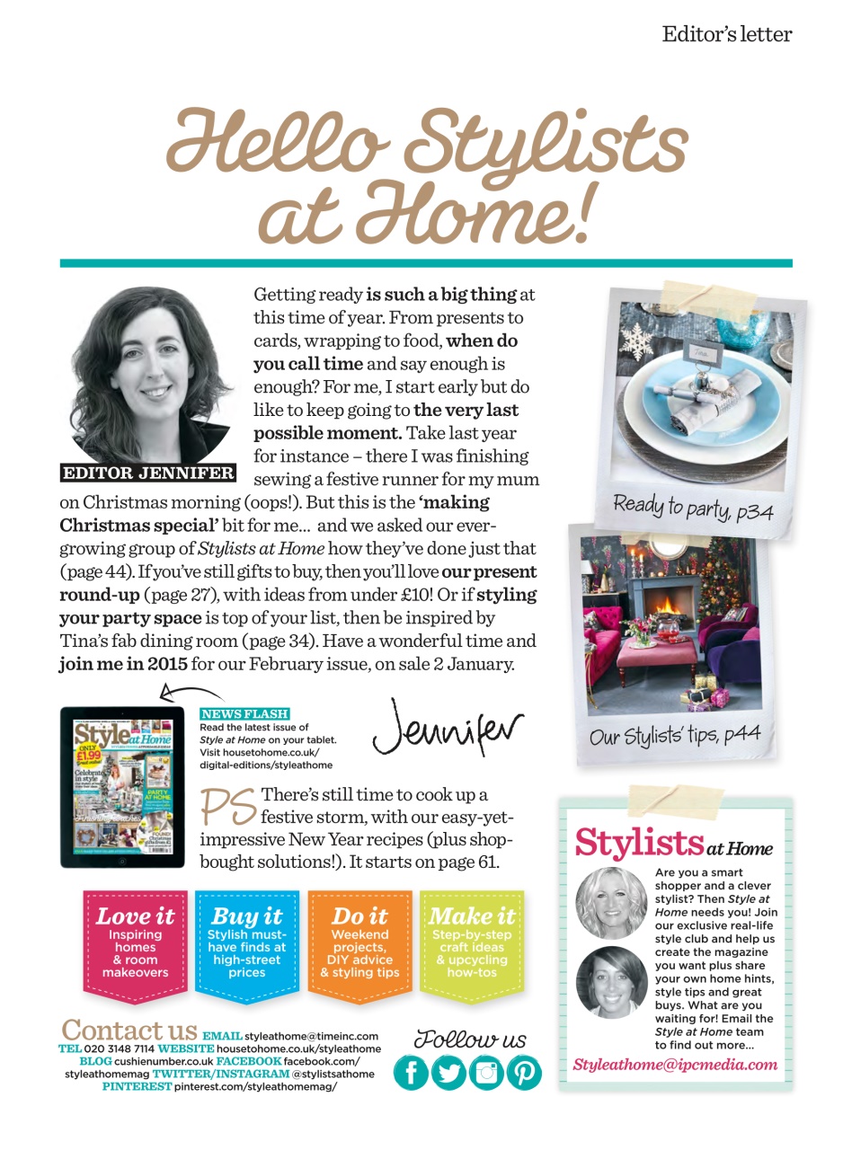 Style at Home Preview Pages