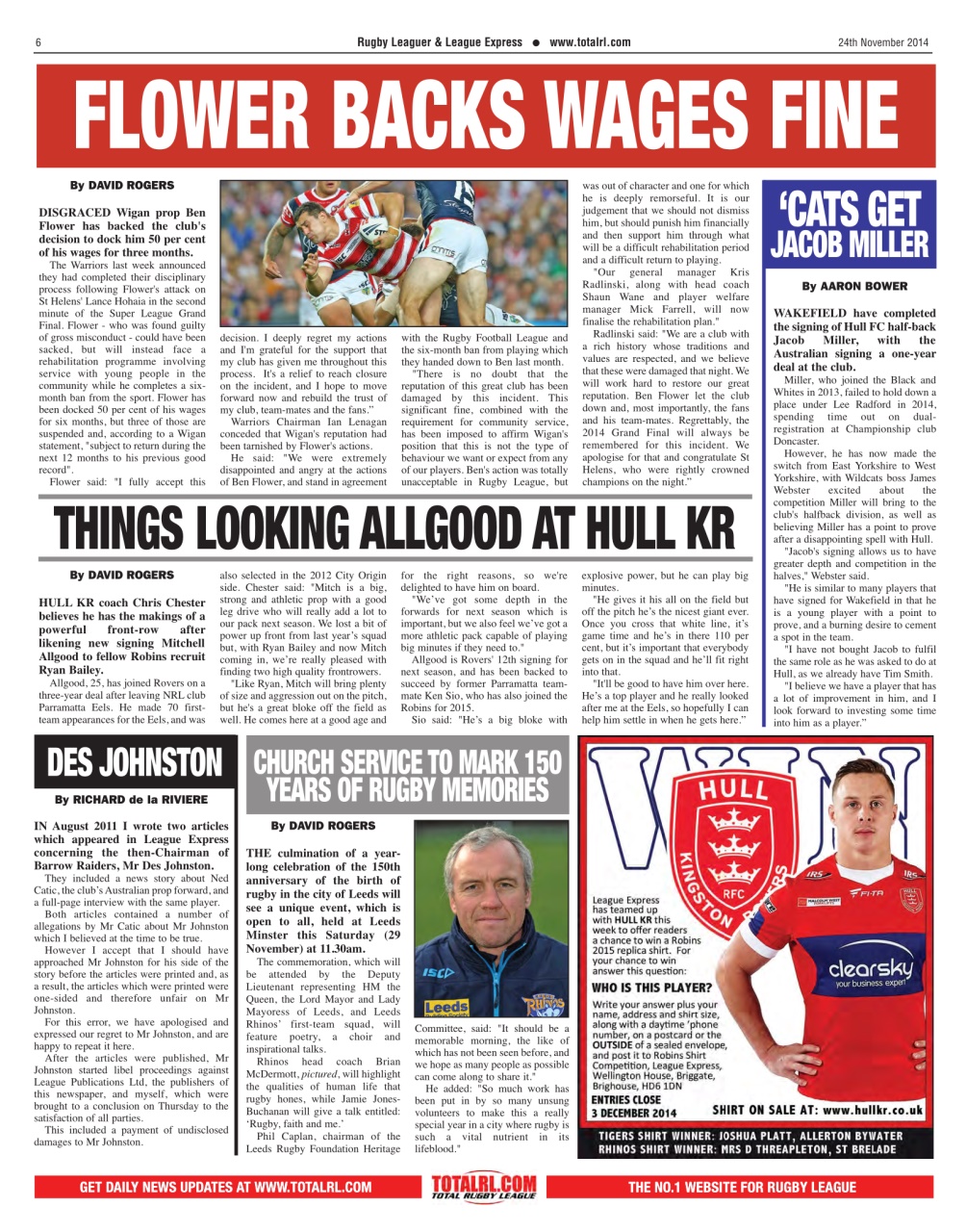 League Express Preview Pages