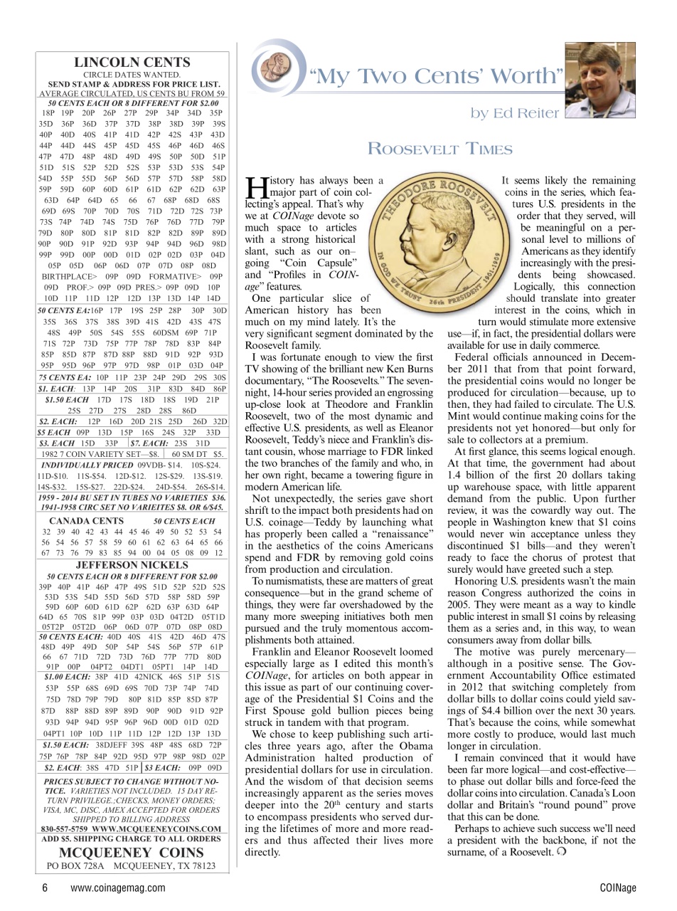 COINage Magazine Preview Pages
