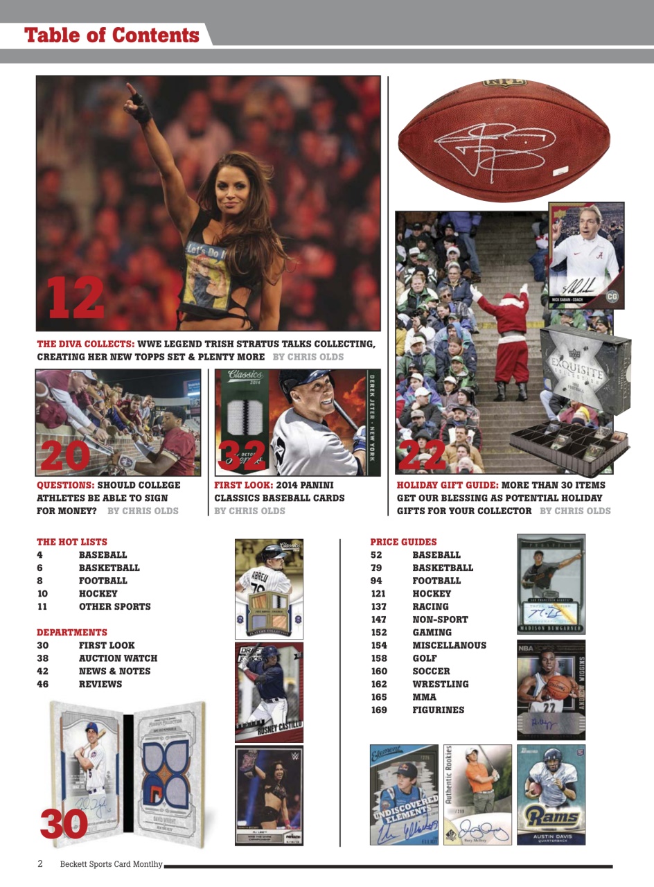 Sports Card Monthly Magazine Preview Pages
