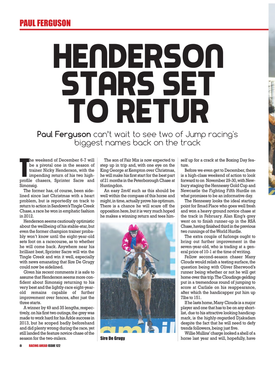 Racing Ahead Preview Pages