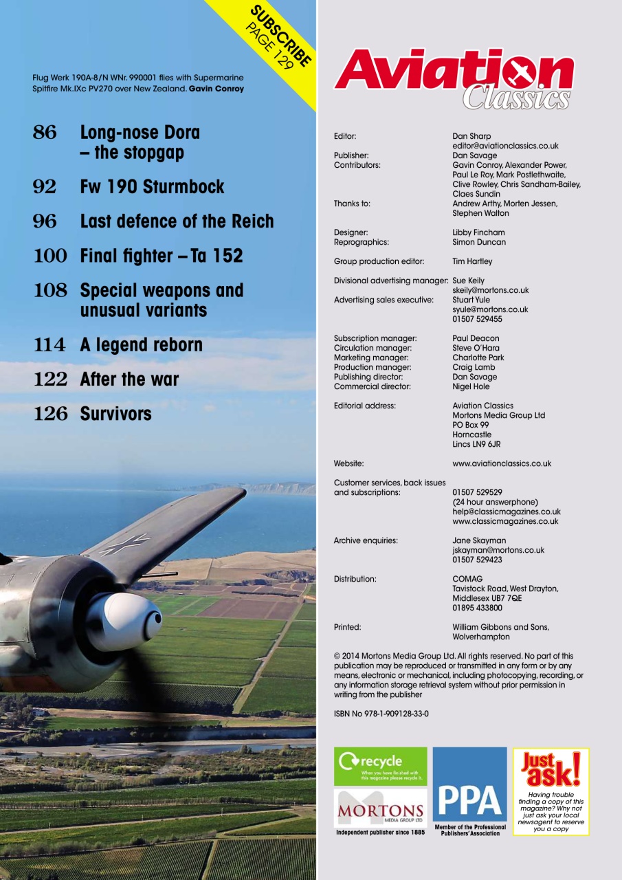 Aviation Classics Preview Pages