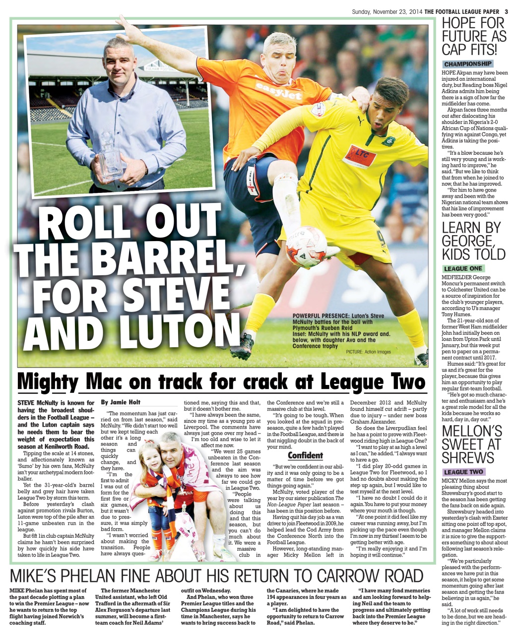 The Football League Paper Preview Pages