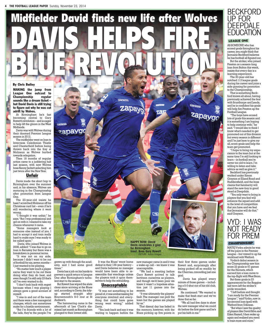 The Football League Paper Preview Pages